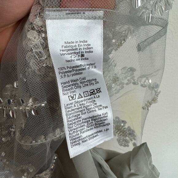 J Crew Collection Sheer Layered Seguin Top US Women's 00 New - Picture 6 of 8